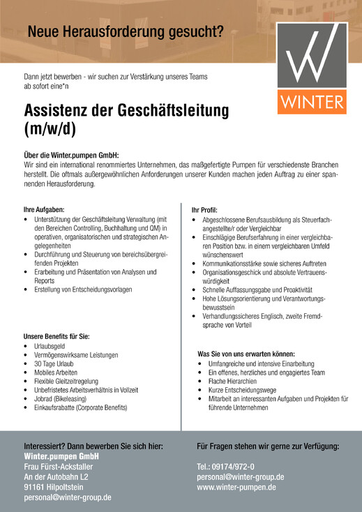 Stellenanzeige-Assistenz-Geschaeftsleitung